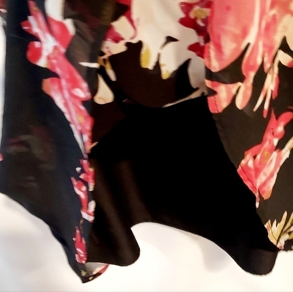 Loft sleeveless semi sheer knee length A line zip back party dress sz O - Picture 5 of 6